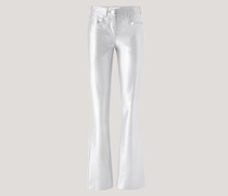 Metallic effect pants