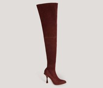 High boots with rhinestones