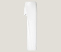 Asymmetric Sequined Maxi Skirt