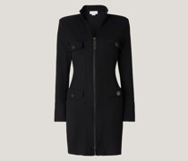 Minidress with cutaway collar