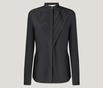 Black shirt with geometrical detail