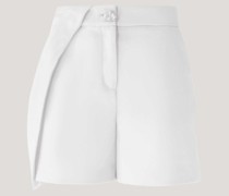 Satin shorts with drapery