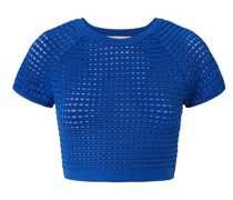 Blue iconic crop top