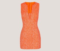 Orange Mini dress with contrasting profiles