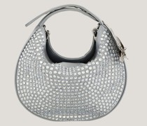 Extra mini satin all over crystal Fortune Bag