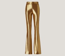 Laminated gold pants
