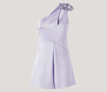 One-shoulder jumpsuit with orchid