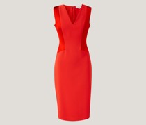 Sheath dress with contrasting inserts