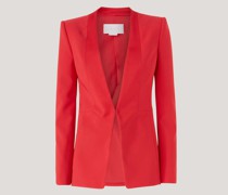 Red jacket with lapel motif