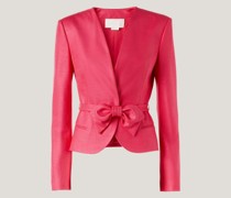 Fuchsia blazer with bow