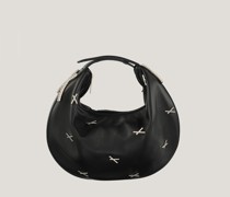 Fortune bag with X applications and rhinestones