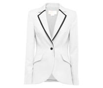 Blazer with contrasting lapels