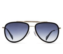 Black aviator style sunglasses