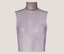 Rhinestone mesh top