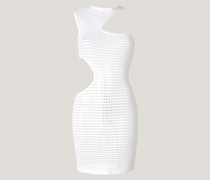 Asymmetrical iconic white dress