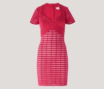 Iconic pink dress with crossover bodice