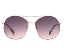 Pink aviator style sunglasses
