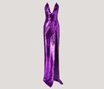 Sequined gown with sweetheart neckline