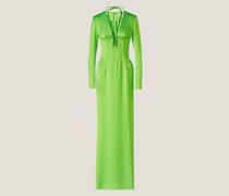 Evening dress with a rhinestone weave