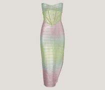 Cocktail dress with iconic patterns