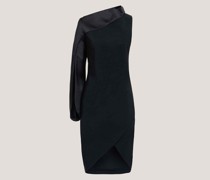 Asymmetrical cocktail black dress