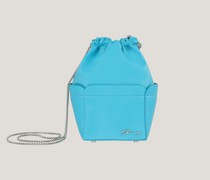Bucket bag with chained strap