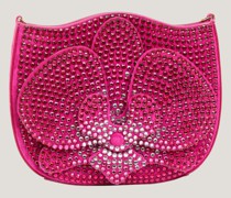 Half-moon-shaped pink bag