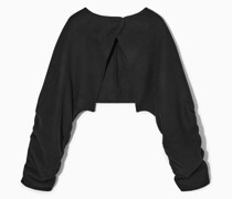 Bolero-Wolljacke Mit Offener Rückenpartie