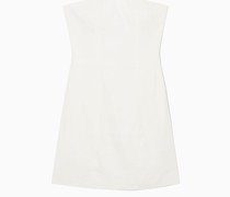 Bustier-Minikleid Aus Leinen-Mix