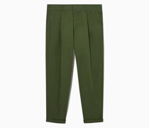 Chinohose Aus Twill Mit Schmal Zulaufendem Bein Un
