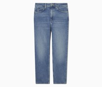 Schmale Jeans Mit Knöchellangem, Geradem Bein