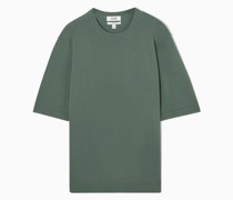 T-Shirt Mit Normaler Passform Und Strickbündchen