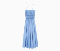 Midikleid Mit Gerafftem Oberteil