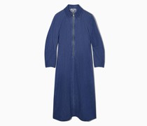 Hemdblusenkleid Aus Denim Mit Reissverschluss