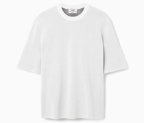 Strick-T-Shirt Aus Doubleface-Material