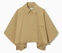 Kurzes Cape Im Trenchcoat-Stil