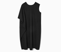 Midikleid Mit Asymmetrischen Ärmeln