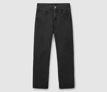 Schmale Jeans Mit Knöchellangem, Geradem Bein