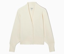 Taillierte Strickjacke Mit V-Ausschnitt
