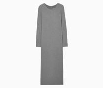 Geripptes Maxikleid Aus Jersey