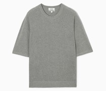 Gesprenkeltes Oversized-T-Shirt Aus Seide