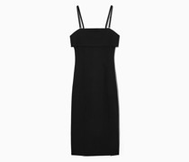 Mehrlagiges Bandeau-Midikleid