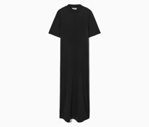 T-Shirt-Kleid In Maxilänge Mit Stehkragen