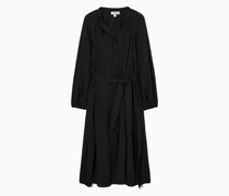 Hemdblusenkleid In Midilänge Mit Gürtel