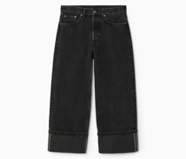 Facade Jeans Mit Umschlag - Gerades Bein