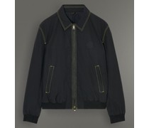 Contrast-Stitch Jacke