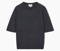 Gesprenkeltes Oversized-T-Shirt Aus Seide