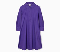 Kurzes Hemdblusenkleid In A-Linie