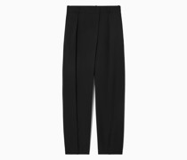 Hose Mit Gekreuztem Bund Und Geradem Bein