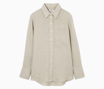 Oversized-Hemd Aus Leinen
